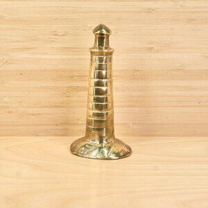 Vintage Brass Lighthouse Nautical Decor Maritime Figurine Solid Brass